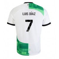 Camiseta Liverpool Luis Diaz #7 Visitante Equipación 2023-24 manga corta
